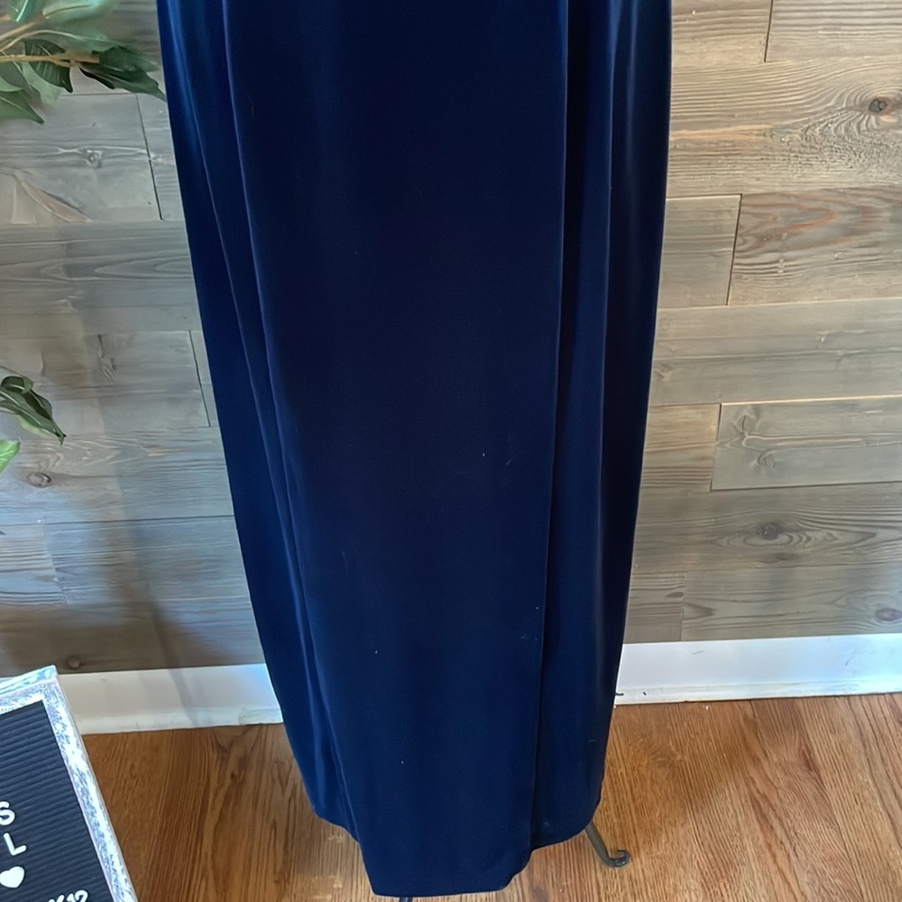 Coldwater creek ladies size 8 navy formal occasion dress - Picture 4 of 12
